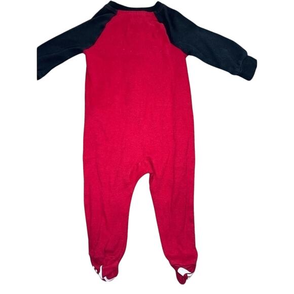 Nike Babies 6M Red, Black, White Long Sleeve Zip Up Footie - Picture 9 of 11